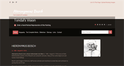 Desktop Screenshot of hieronymus-bosch.org
